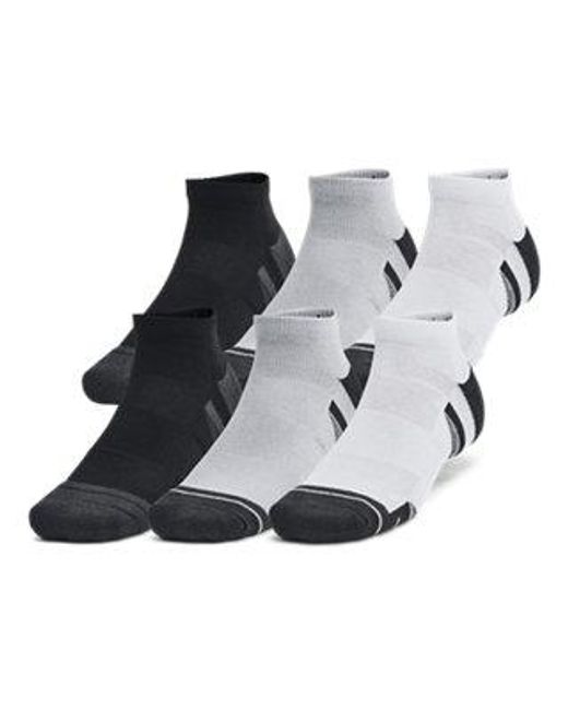Under Armour Gray Ua Performance Tech 6-pack Low Socks