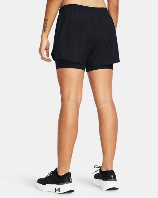 Shorts Fly-By 2-In-1 Da Donna Riflettente di Under Armour in Blue