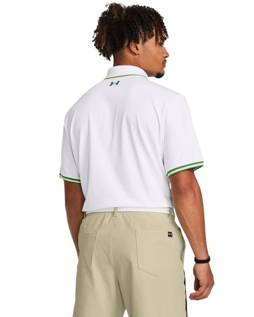 Under Armour White Playoff 3.0 Le Polo for men