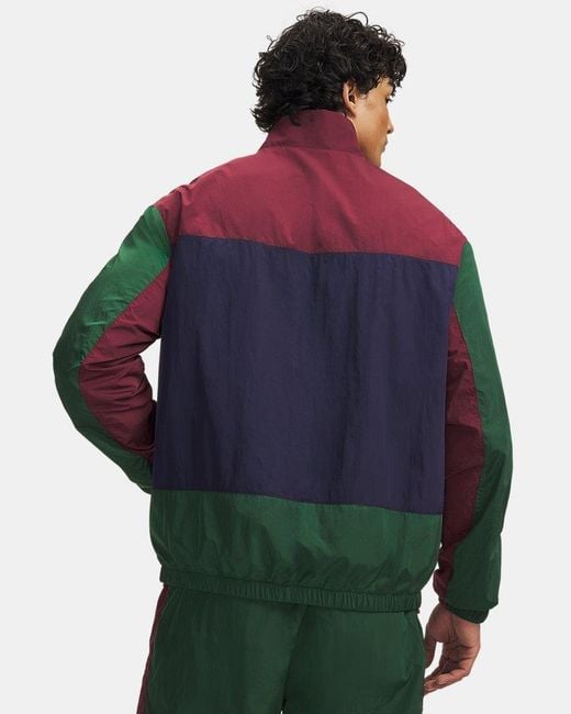 Under Armour Green Ua Icon Woven Track Full Zip for men