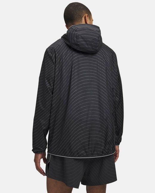 Under Armour Black Halo Run Reflective Jacket Anthracite Reflective for men