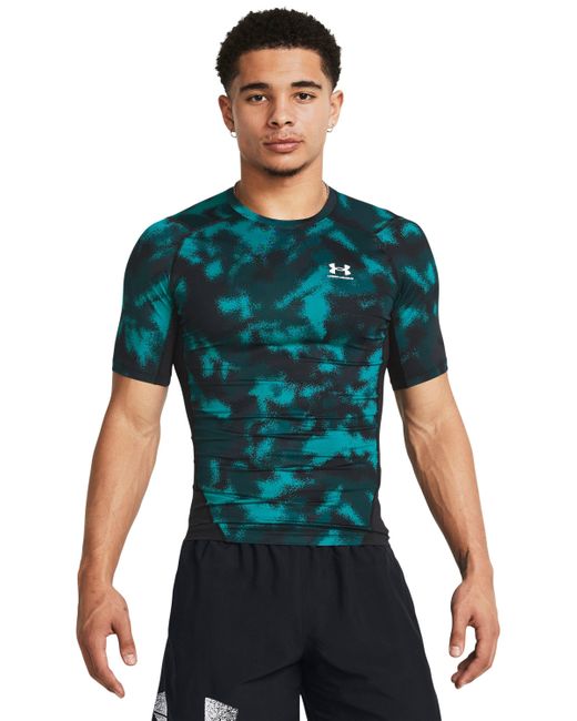 Under Armour Green Heatgear® Printed Short Sleeve for men