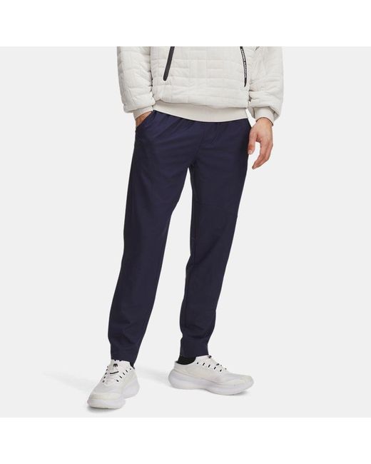 Under Armour Blue Unstoppable Tapered Pants Midnight for men