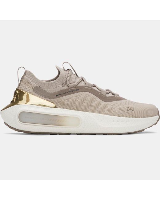 Under Armour Gray Phantom 4 Chrome Shoes Timberwolf Taupe Clay