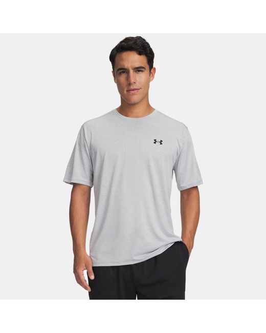 Under Armour Gray Tech Vent Short Sleeve Halo for men