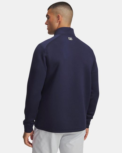 Under Armour Blue Drive Pro Hybrid ½ Zip Midnight for men