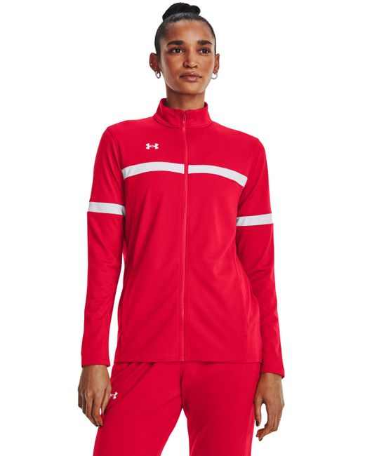 Under Armour Ua Knit Warm Up Team Fullzip in Red Lyst