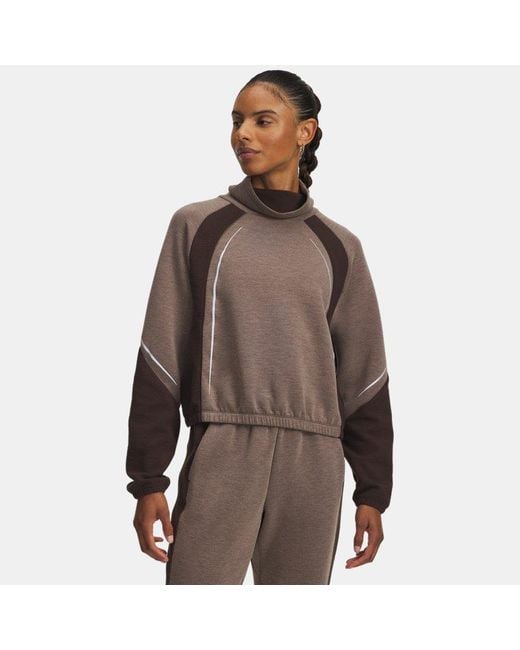 Under Armour Brown Halo Cold Weather Long Sleeve Mock Kona Reflective