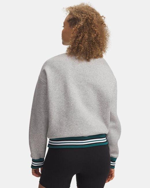 Under Armour Gray Icon Crew Mod Light Heather