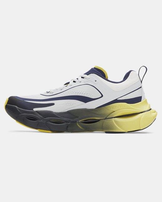Under Armour Halo Racer Hardloopschoenen Voor Washed Marineblauw Geel Shade Distant Grijs in het White voor heren