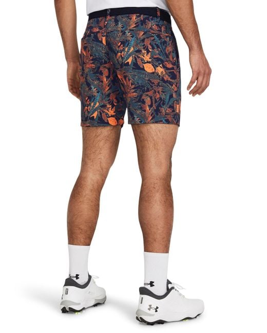 Under Armour Blue Iso-chill 7" Printed Shorts for men