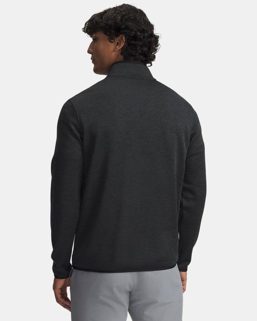 Under Armour Black Drive Sweaterfleece Full Zip Anthracite for men