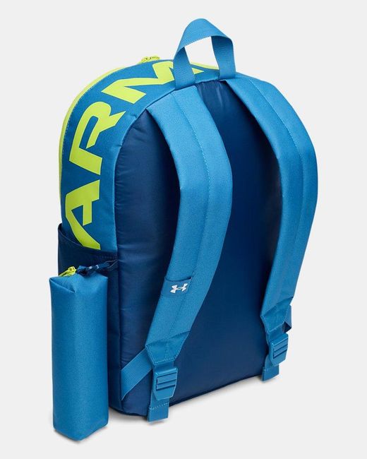 Under Armour Blue Essential Printed Backpack Aegean Blackout