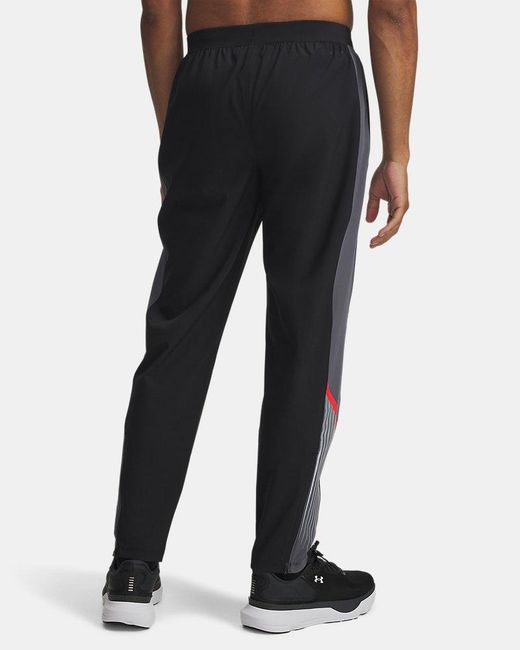 Under Armour Black Velociti Storm Pants Castlerock Reflective for men