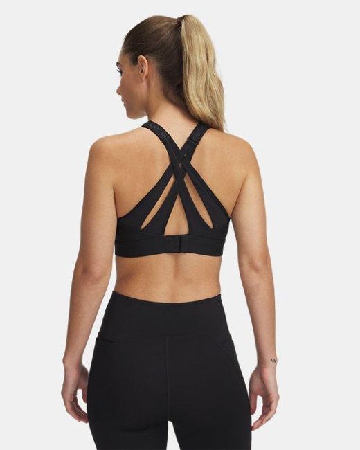 Sujetador Deportivo Infinity High Strappy Para Mujer Under Armour de color Black