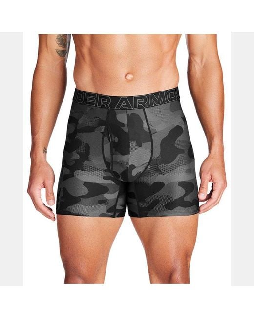 Performance Tech 6" Boxerjock Da Uomo Castlerock di Under Armour in Black da Uomo
