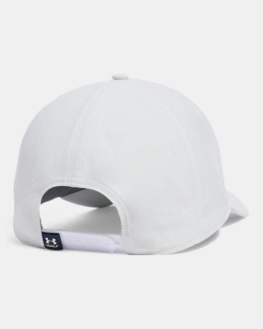 Under Armour White Jordan Spieth Drive Snapback Cap Midnight for men