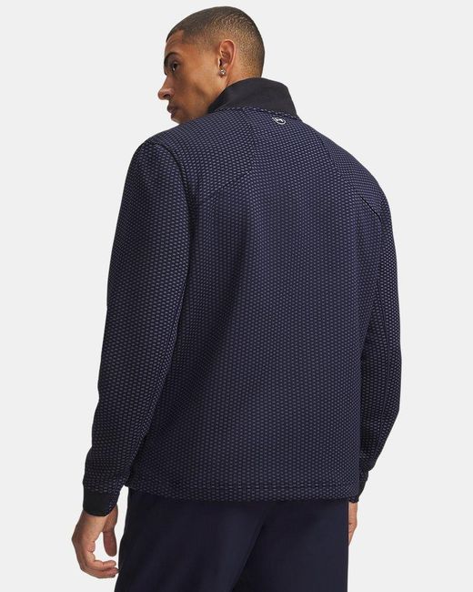Under Armour Blue Drive Pro Hybrid ½ Zip Midnight for men