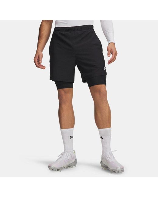 Under Armour Black Ua Vanish Woven 2.0 2-in-1 Shorts for men