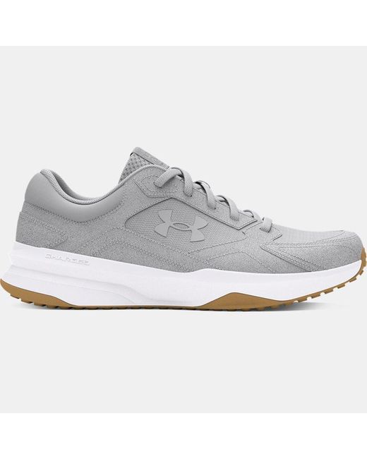Under Armour Gray Edge Suede Training Shoes Halo Halo