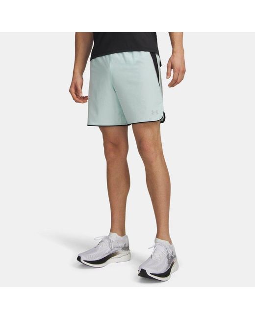 Under Armour Blue Velociti Pro 7" Shorts Refresh Mint Reflective for men
