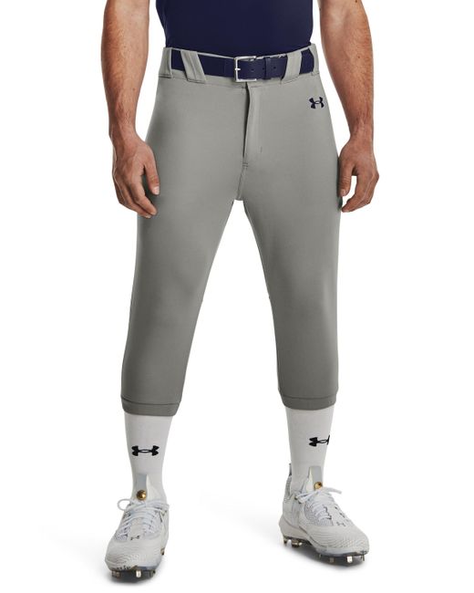 Under Armour Gray Ua Utility Pro Piped Knicker Baseball Pants for men