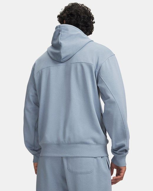Under Armour Blue Ua Rival Lightweight Hoodie for men