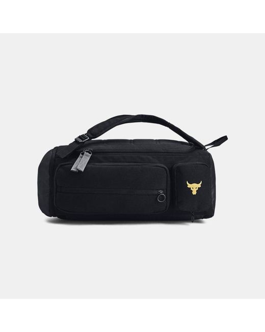 Under Armour Blue Project Rock Duffle Backpack Metallic for men