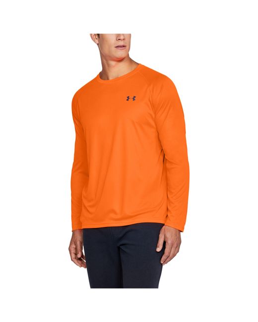 Under Armour Orange Men's Ua Tactical Hi-vis Long Sleeve T-shirt for men