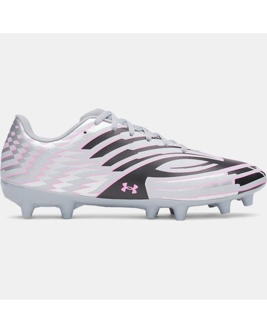 Under Armour Shadow Club 4 Fg Soccer Cleats Steel Metallic