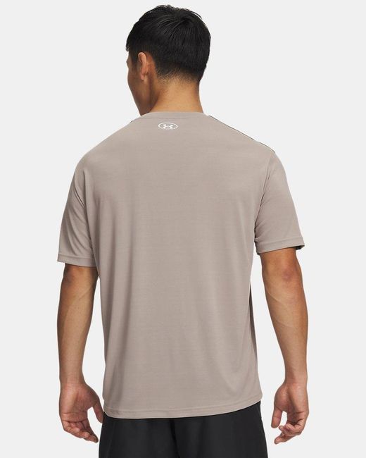 Under Armour Gray Tech Taping Short Sleeve Timberwolf Taupe for men