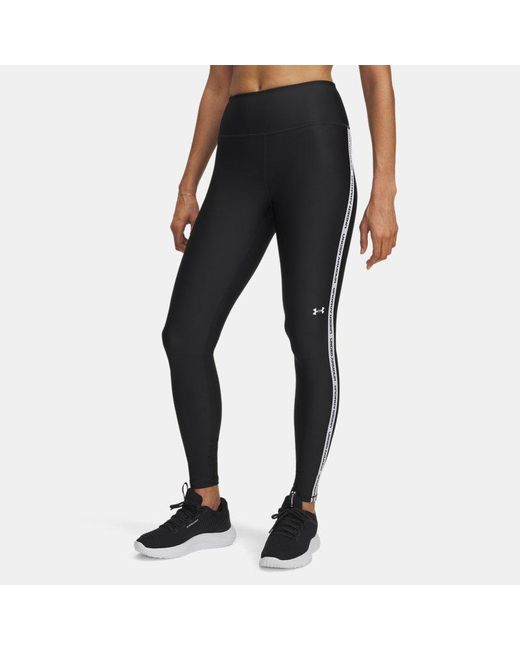 Legging Avec Bandes Griffées Tech Pour Femme Blanc Blanc Under Armour en coloris Black