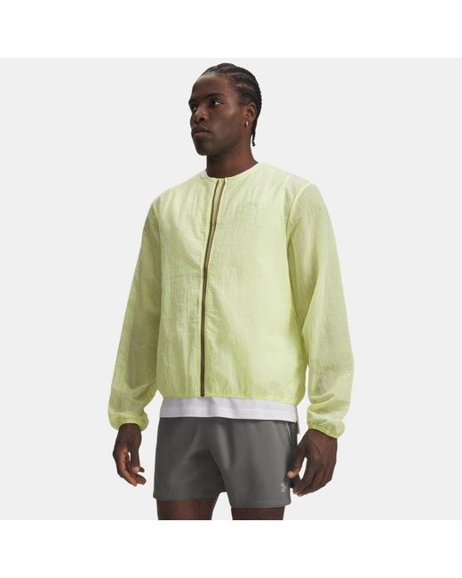Under Armour Green Halo Run Jacket Sonic Reflective for men