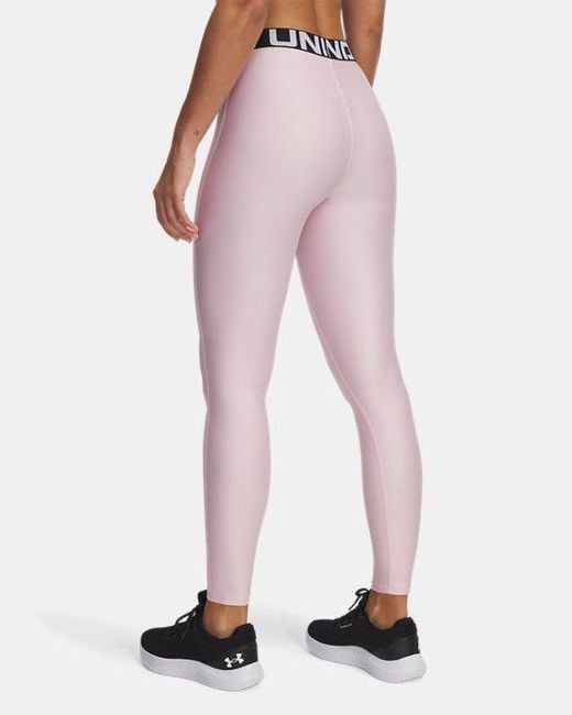 Under Armour Heatgear Dameslegging Prime Roze Wit in het Pink