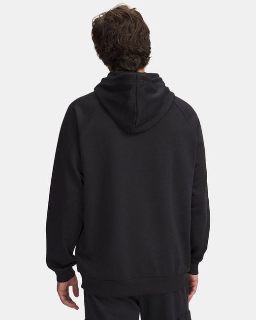 Under Armour Blue Rival Fleece Logo Hoodie for men