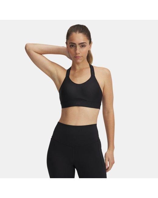 Sujetador Deportivo Infinity High Strappy Para Mujer Under Armour de color Black