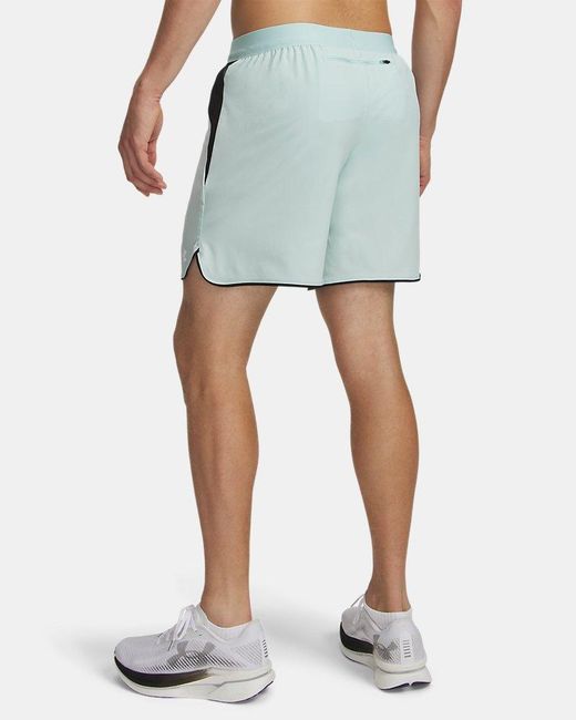 Under Armour Blue Velociti Pro 7" Shorts Refresh Mint Reflective for men