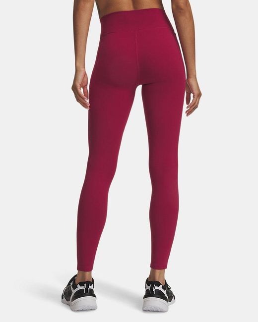 Under Armour Red Motion Leggings Claret Ox Blood