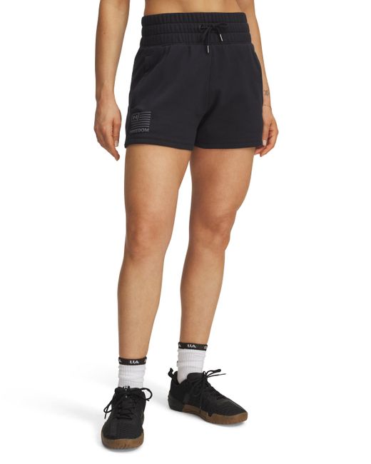 Under Armour Black Ua Freedom Fleece 3" Shorts