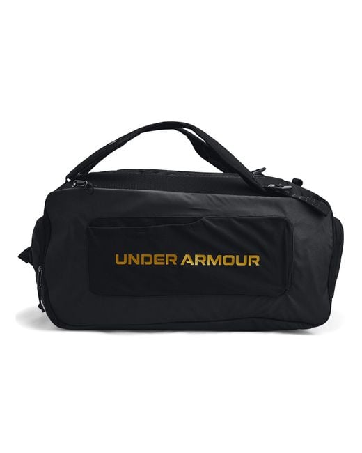 Under Armour Black Contain Duo Medium Backpack Duffle