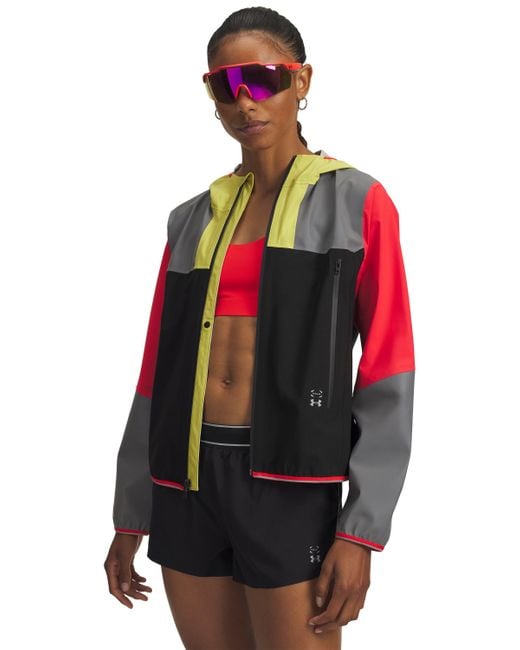 Under Armour Red Halo Run Jacket Shade Racer Reflective