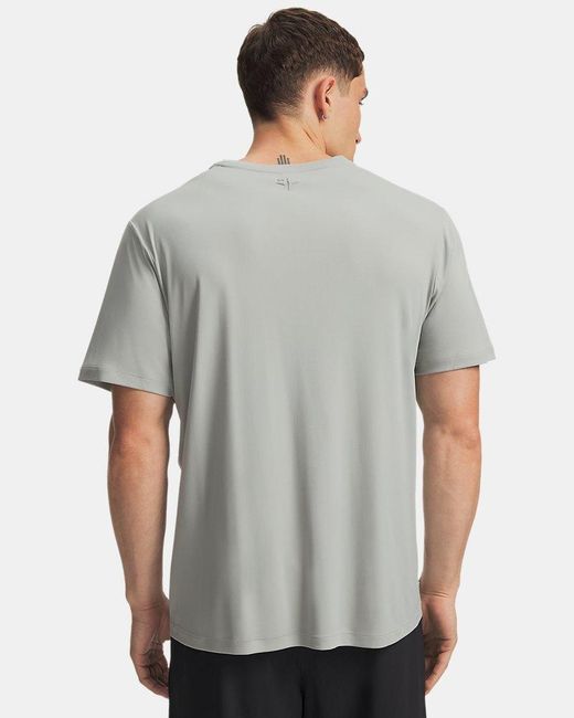 Under Armour Gray Ua Explor Iso-chill Upf Short Sleeve for men