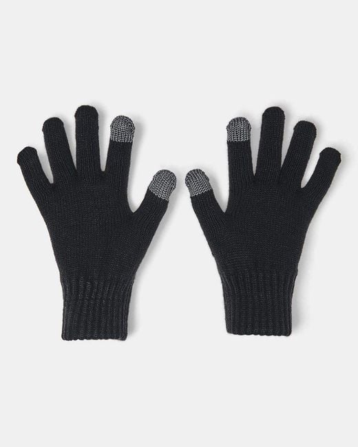 Under Armour Black Halftime Gloves Castlerock