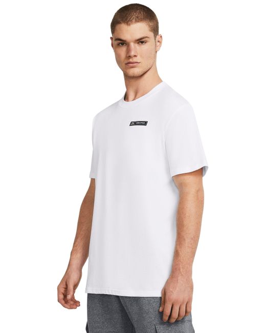 Under Armour White Heavyweight Armour Label Short Sleeve for men