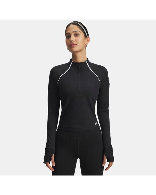 Giacca Velociti Pro Cold Weather ½ Zip Da Donna Riflettente di Under Armour in Black