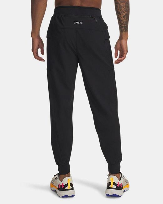 Under Armour Black Launch Trail Pants Reflective for men
