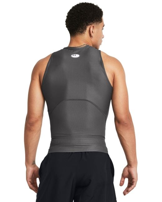 Under Armour Gray Iso-chill Compression Tank for men