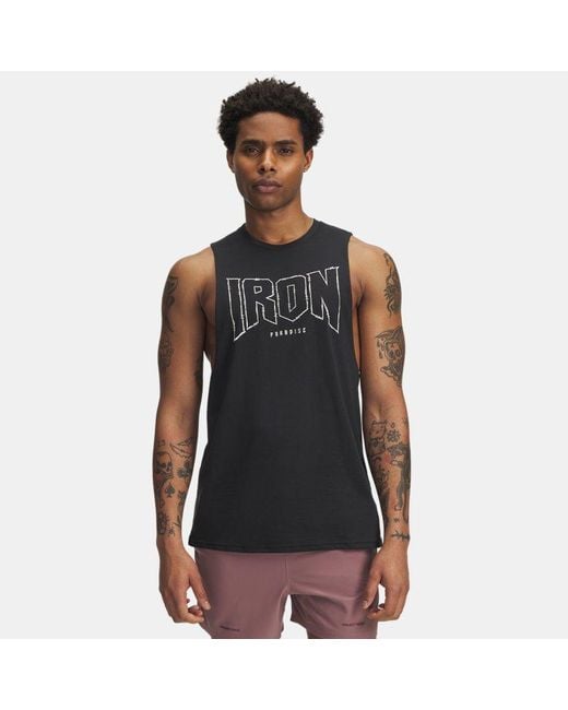 Débardeur Project Rock Pour Homme Calcul Under Armour pour homme en coloris Black