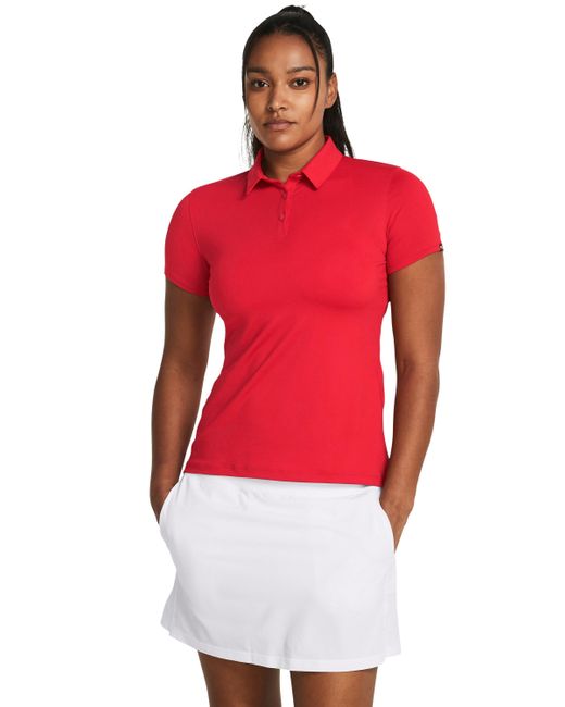 Under armour red polo cheap shirt