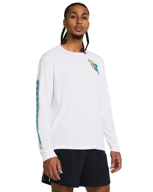 Under Armour White Launch Long Sleeve for men
